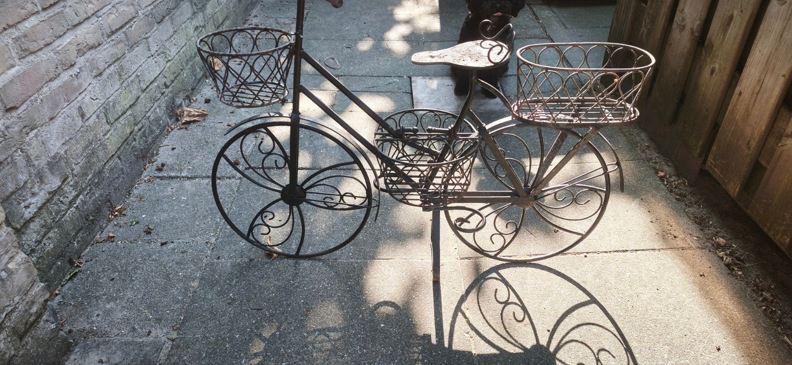 Decoratieve fiets plantenstandaard, Ophalen, Gebruikt