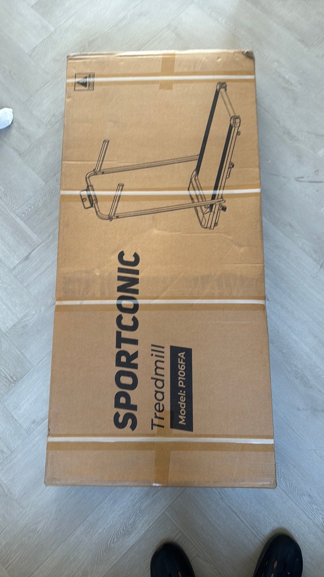 New Sportconic Loopband 12km/h, Ophalen, Zo goed als nieuw, Metaal, Loopband