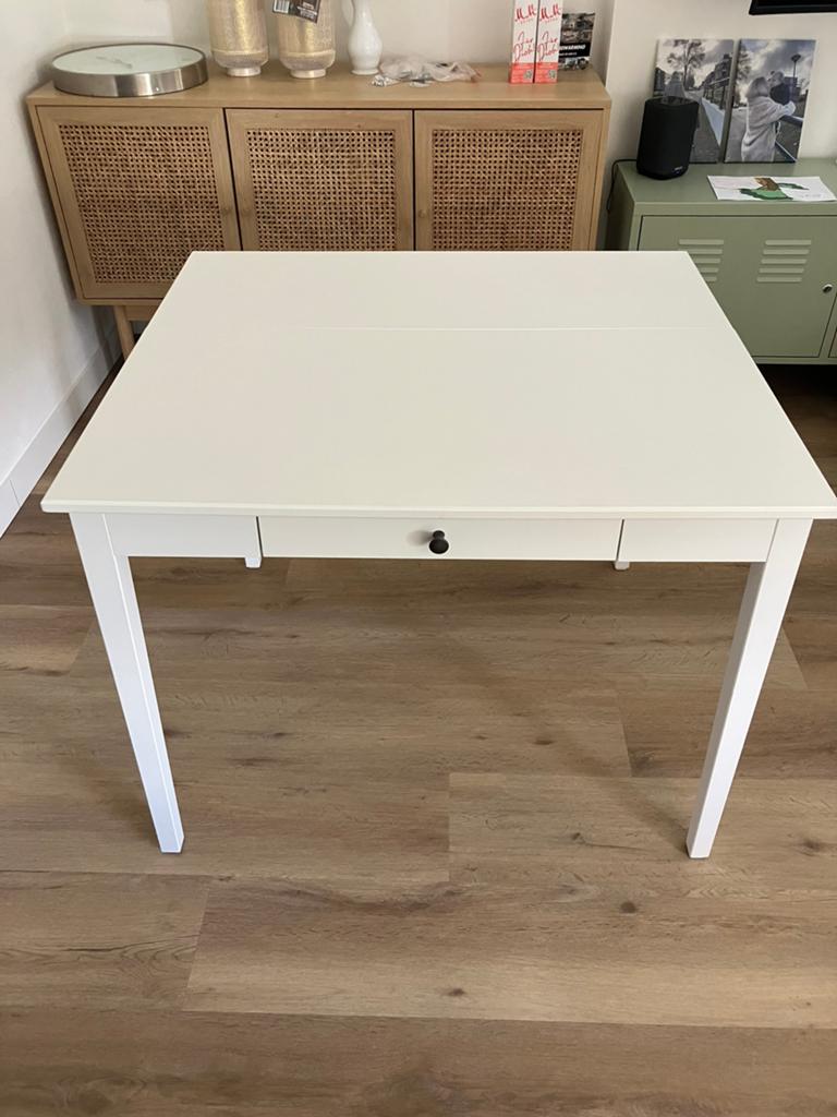 Idanäs inschuifbare eettafel, Ophalen, Zo goed als nieuw, Rechthoekig, 50 tot 100 cm