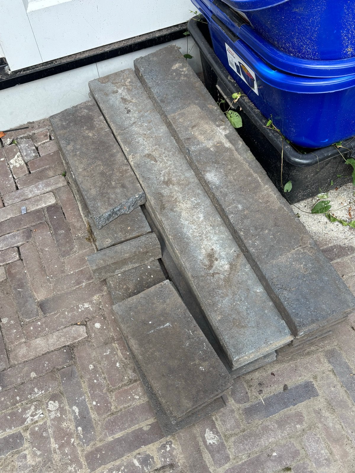 Gebruikte opsluitband, Ophalen, Gebruikt, Beton, Minder dan 100 cm