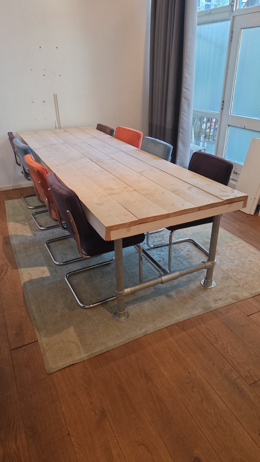 Tafel en stoelen, Ophalen, Gebruikt, Rechthoekig, 50 tot 100 cm