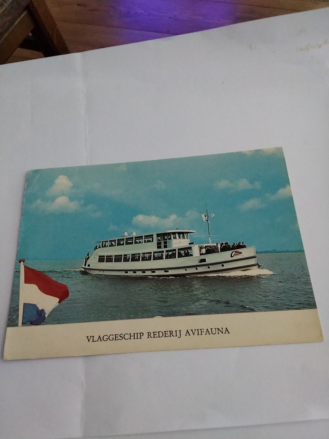 Oude ansichtkaart: Vlaggenschip Rederij Avifauna, Ophalen of Verzenden, 1960 tot 1980, Gelopen