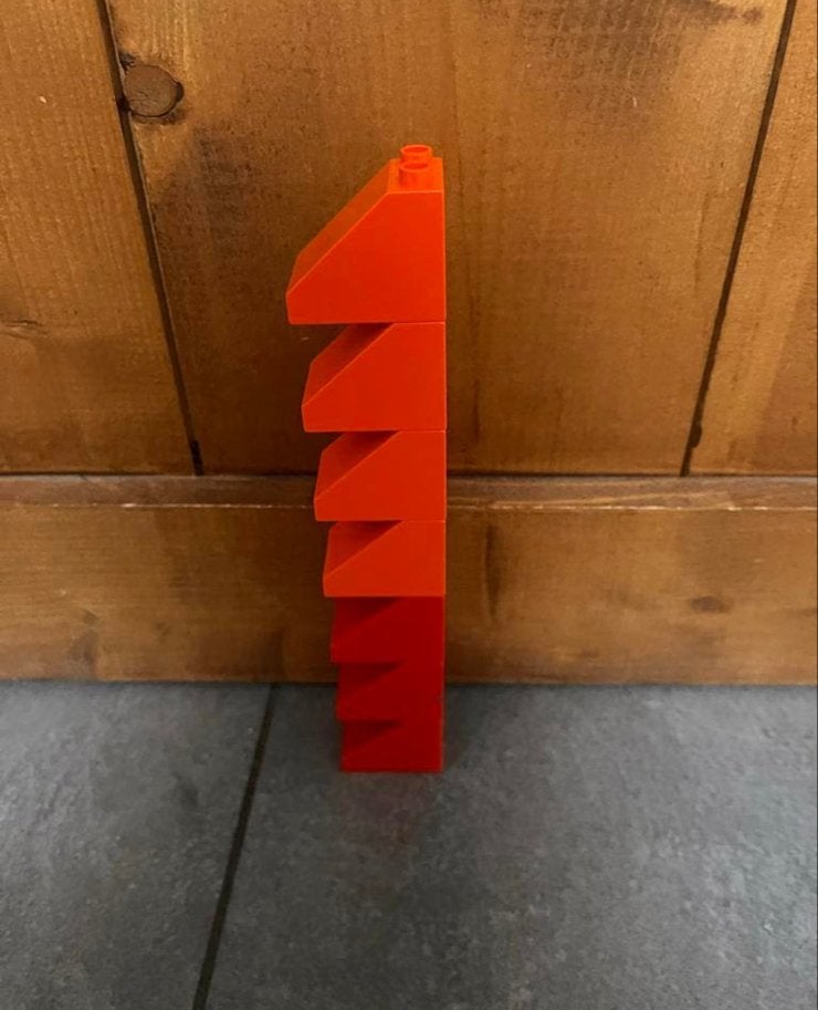 7 Duplo dakblokken/hellingen - Gebruikt, goede staat, Ophalen of Verzenden, Gebruikt, Losse stenen, Duplo