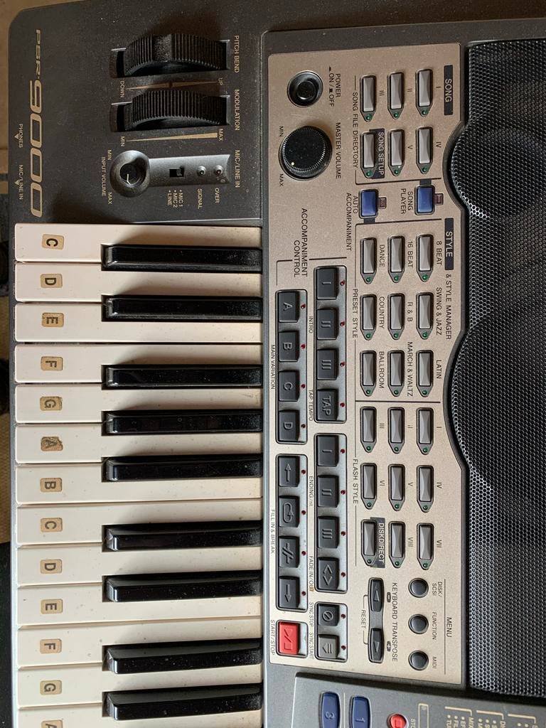 Yamaha PSR-9000 Synthesizer Keyboard - Professioneel Worksta, Ophalen, Yamaha, Aanslaggevoelig, 61 toetsen