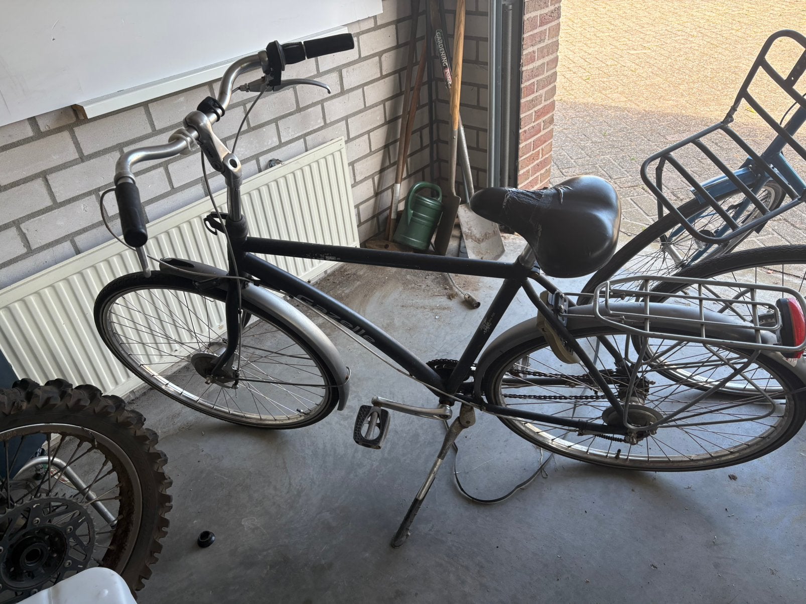 Oude herenfiets, Fietsen en Brommers, Fietsen | Heren | Herenfietsen, Ophalen, Gebruikt, Overige merken