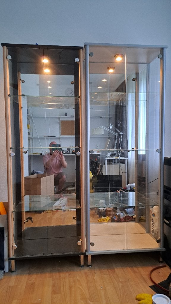 2 vitrinekasten gratis ophalen, Ophalen, Gebruikt