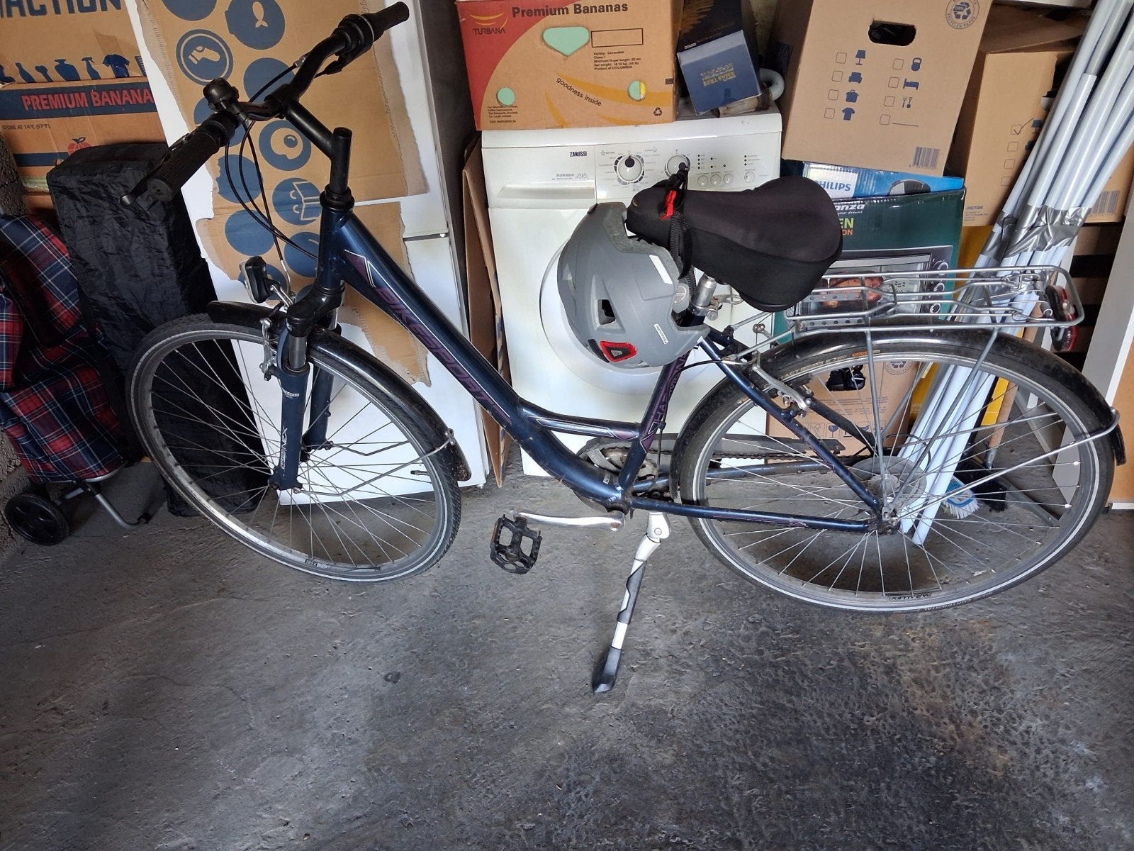 dames fiets, Fietsen en Brommers, Fietsen | Dames | Damesfietsen, Versnellingen, Zo goed als nieuw, Schijfrem, Ophalen