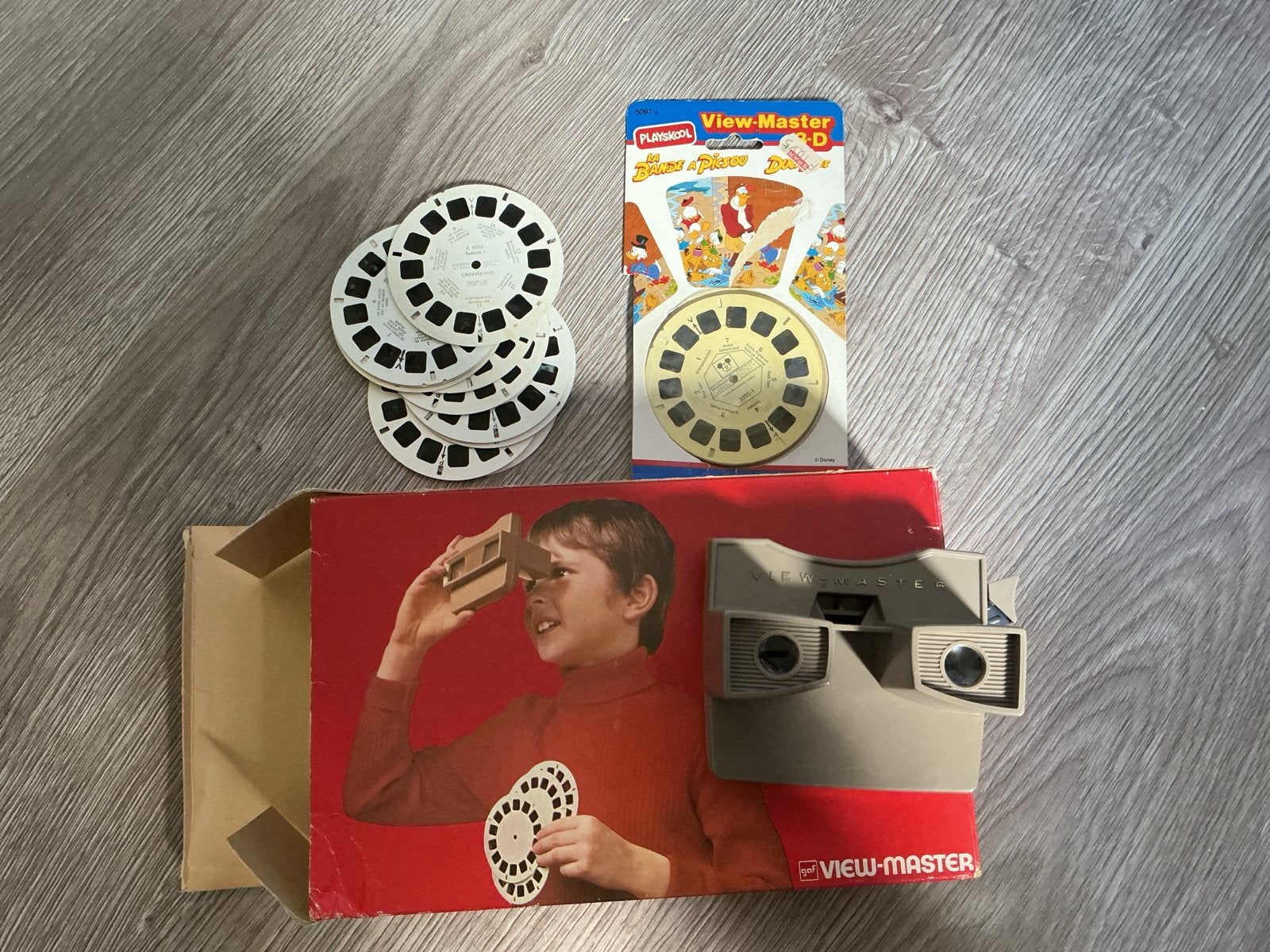 Vintage View-Master met schijven - Retro 3D kijker, Ophalen of Verzenden, Gebruikt, Jongen of Meisje