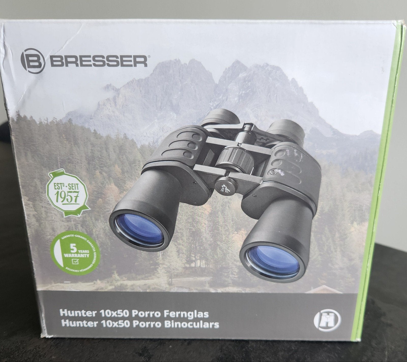 Bresser Hunter 10x50 Porro Verrekijker, Ophalen of Verzenden, Zo goed als nieuw, Met hoes of tas