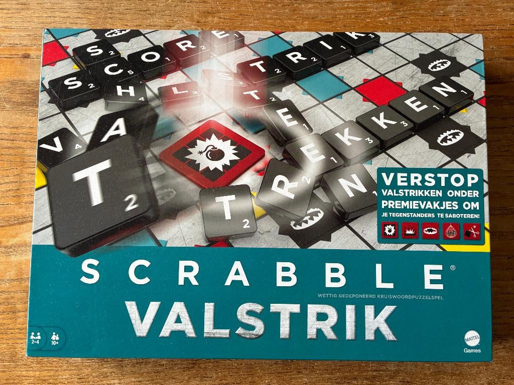 Mattel - Scrabble valstrik (2-4 spelers, 10+jr) nieuw, Een of twee spelers, Ophalen of Verzenden, Nieuw, Mattel