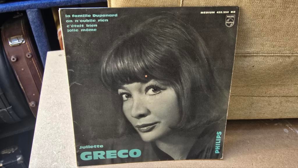 Juliette Gréco EP - Philips 432.552 BE (1963), Ophalen, Gebruikt, Overige formaten