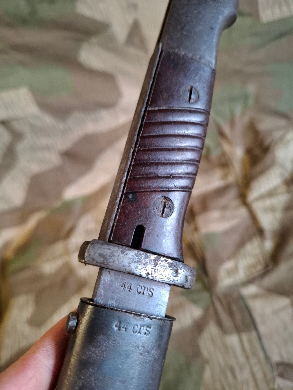 Laat-oorlogse nummergelijke K98 bajonet, Ophalen of Verzenden, Duitsland, Mes of Dolk