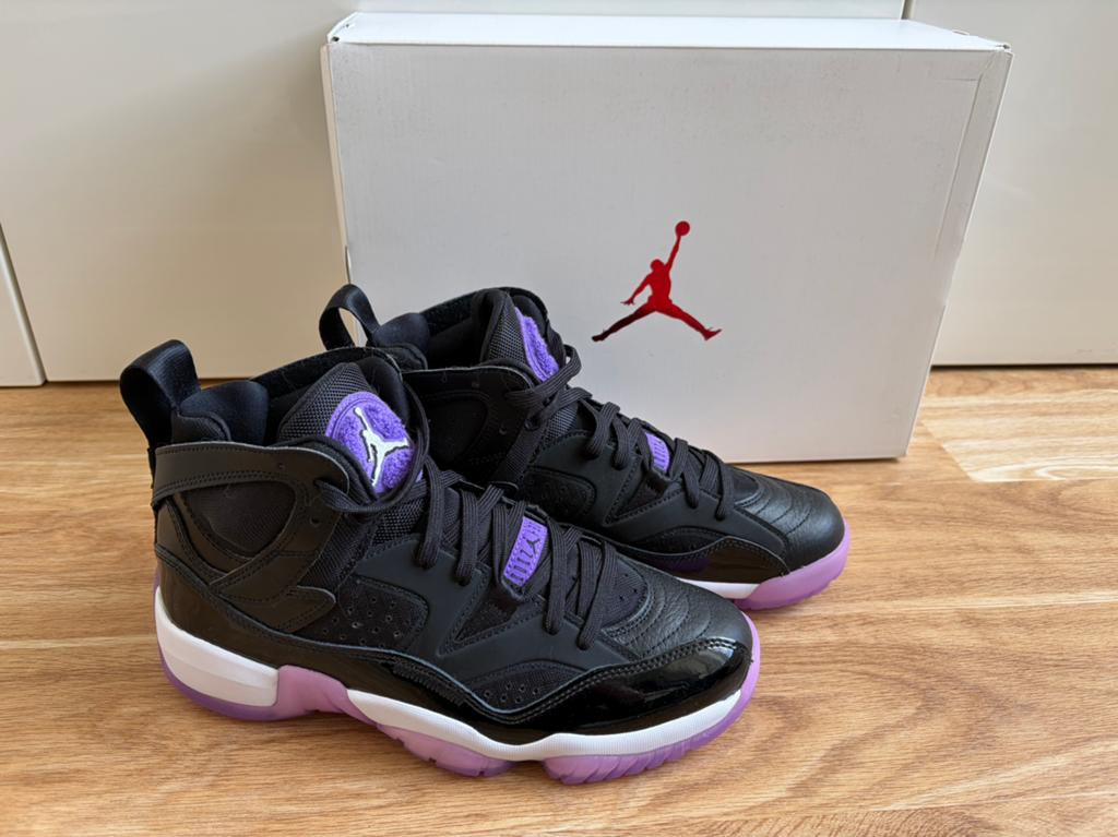 Nieuwe Nike Jordan Two Trey zwart en paars, maat 40., Kleding | Dames, Schoenen, Ophalen of Verzenden, Nieuw, Zwart, Sneakers of Gympen