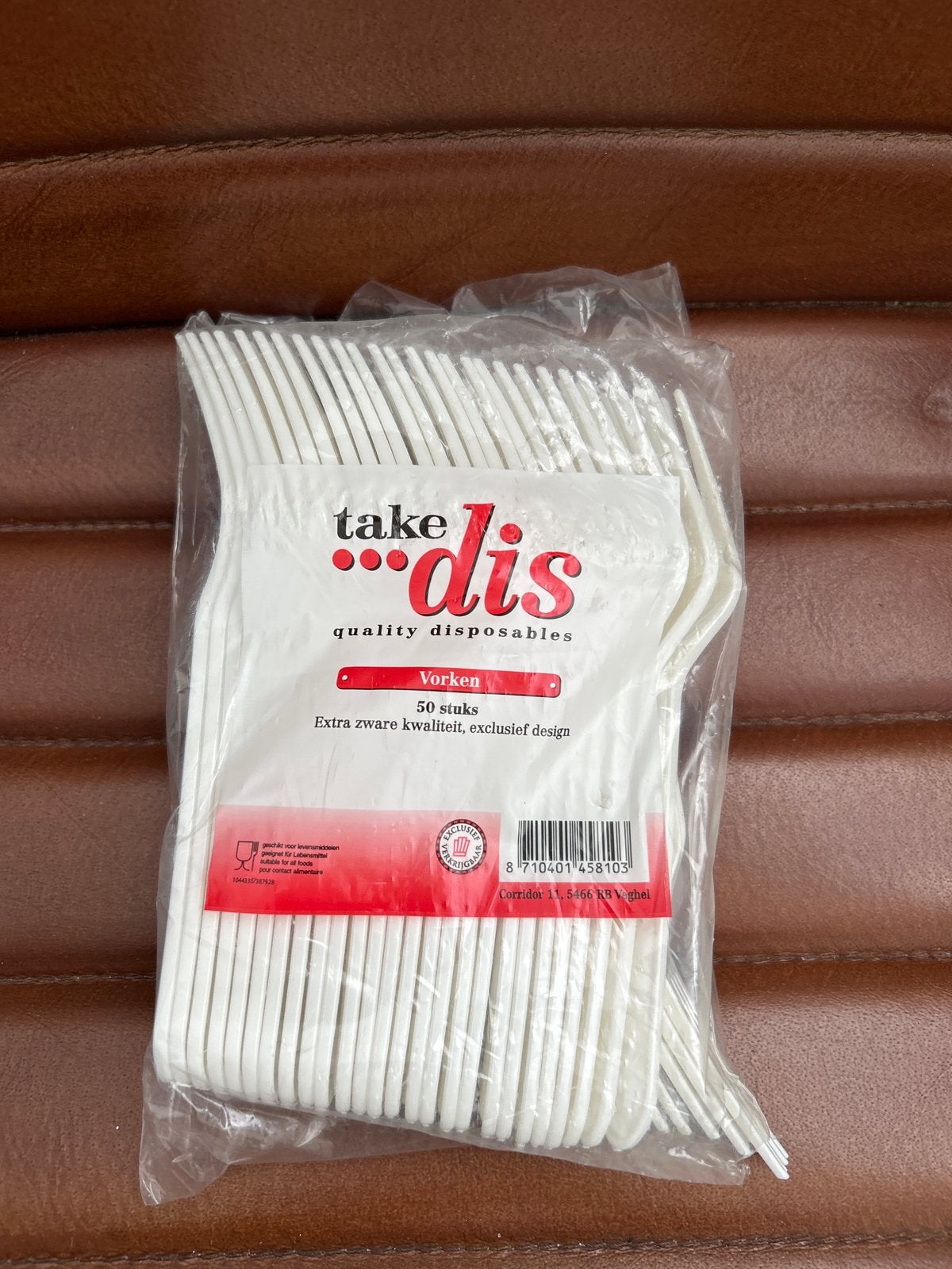 Take Dis Vorken - 50 stuks - Extra zware kwaliteit, Ophalen, Kunststof, Los bestek, Nieuw