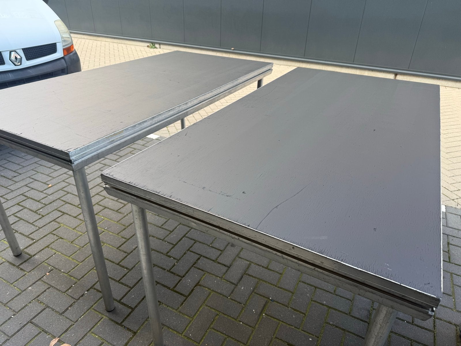 Stagedex podiumdelen 2x1m, Ophalen, Gebruikt