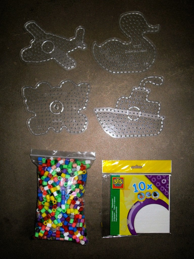Hama Maxi Strijkkralen set + grondplaten + strijkvellen, Ophalen of Verzenden, Zo goed als nieuw, Knutselen