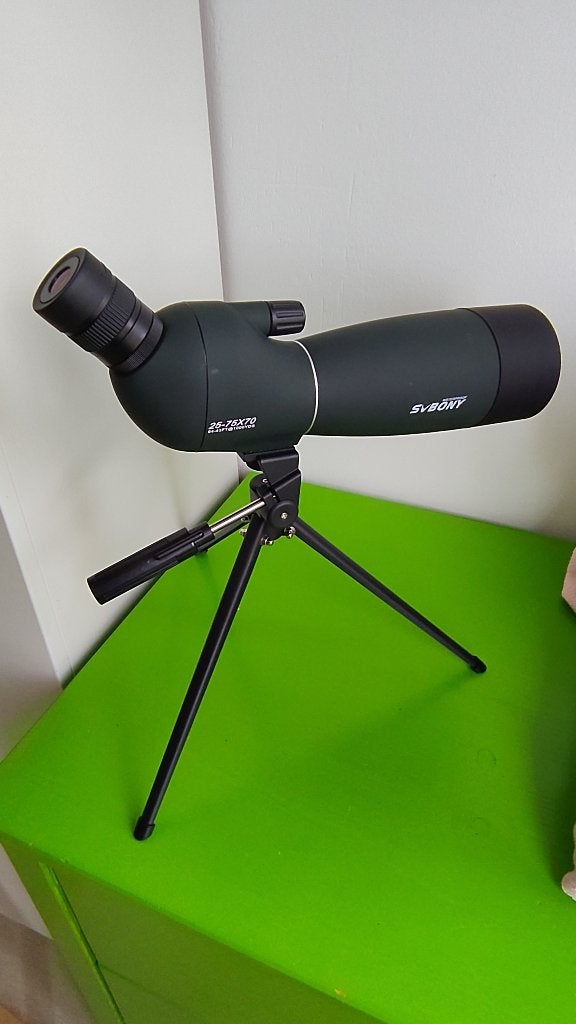 SVbony sv28 plus spotting scope met statief, Lenzentelescoop (refractor), Met statief, Ophalen of Verzenden, Zo goed als nieuw