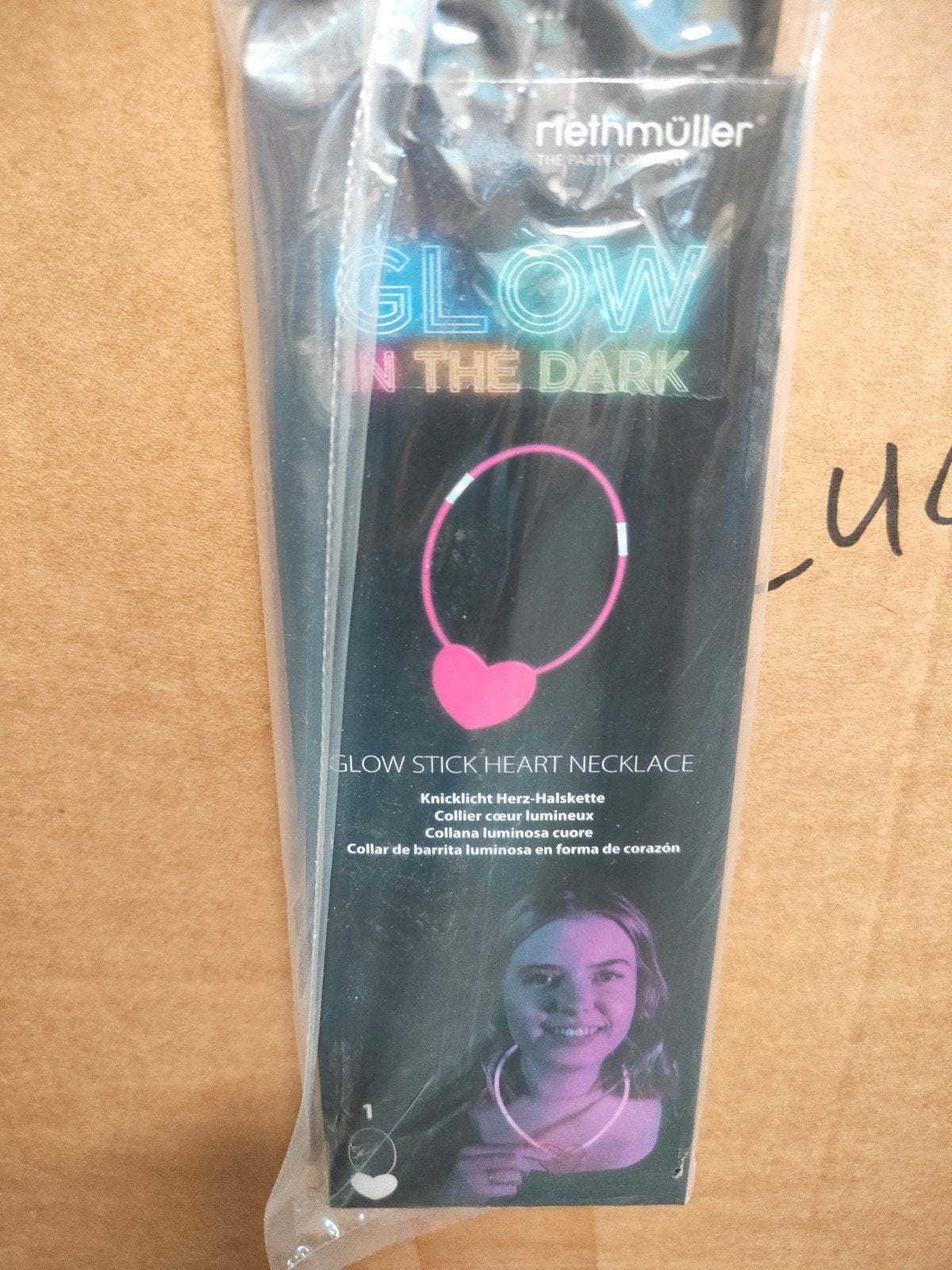 50x Glow in the Dark Hartjes Ketting - Nieuw in Doosje, Ophalen of Verzenden, ., ., .