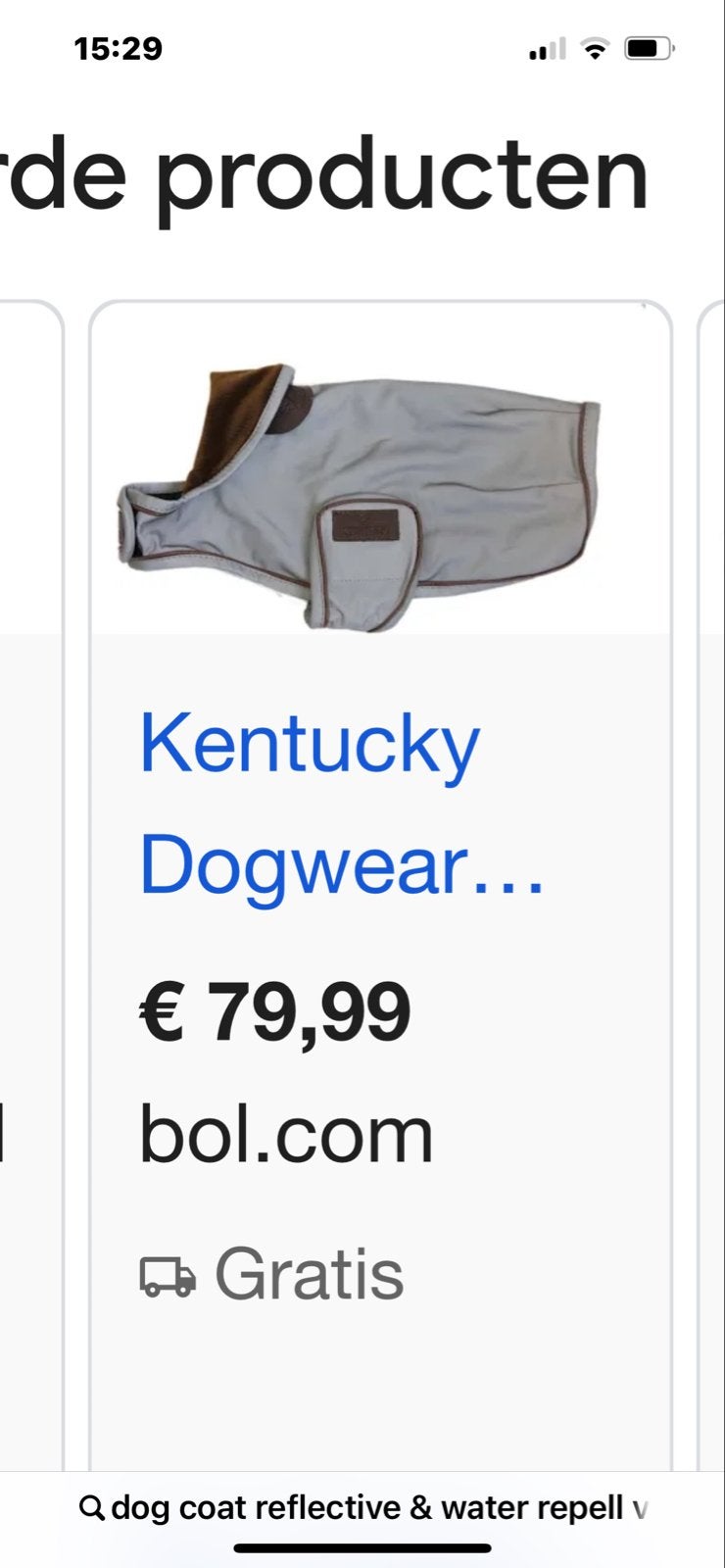Honden jasje waterdicht, Ophalen of Verzenden, Zo goed als nieuw