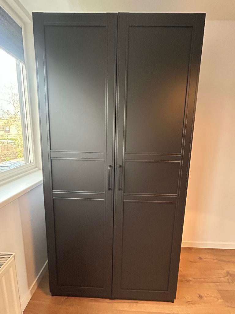 IKEA Pax Kledingkast Zwart 200x100x60 - Goede staat, Huis en Inrichting, Kasten | Kledingkasten, Ophalen, 200 cm of meer, 50 tot 100 cm