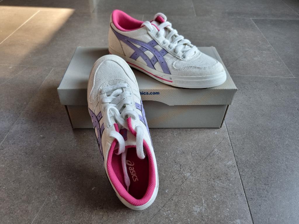 Asics Aaron CV sneakers, maat 37, Wit, Ophalen of Verzenden, Asics, Sneakers of Gympen