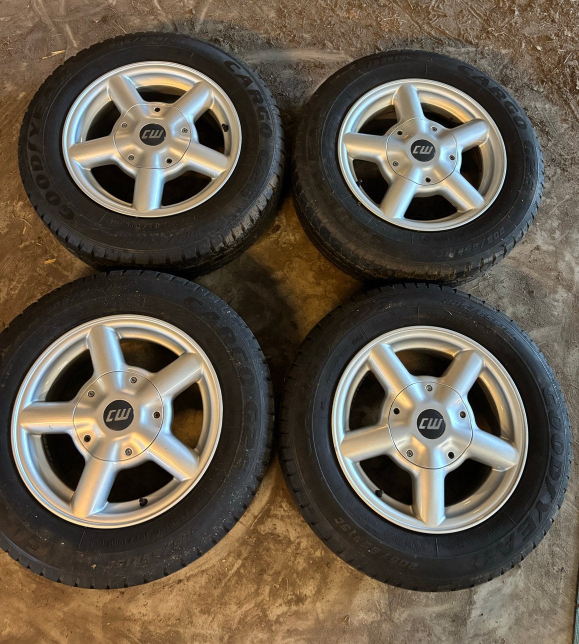 Set van 4 Borbet CW velgen nette staat!, Ophalen, 15 inch, Banden en Velgen, 205 mm