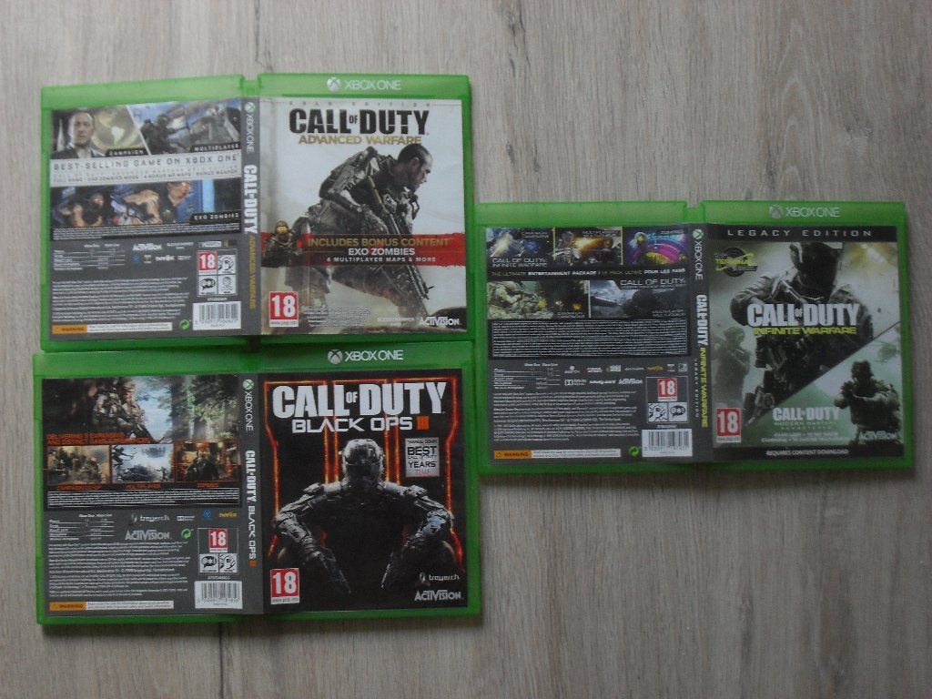 3x Call of Duty, Shooter, 1 speler, Ophalen of Verzenden, Zo goed als nieuw