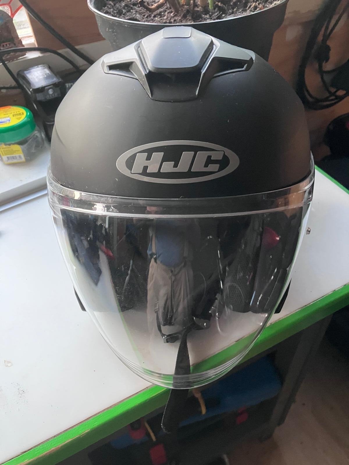 HJC i30 Motorhelm - Mat Zwart - Maat XL, Ophalen, Heren, Tweedehands, XL