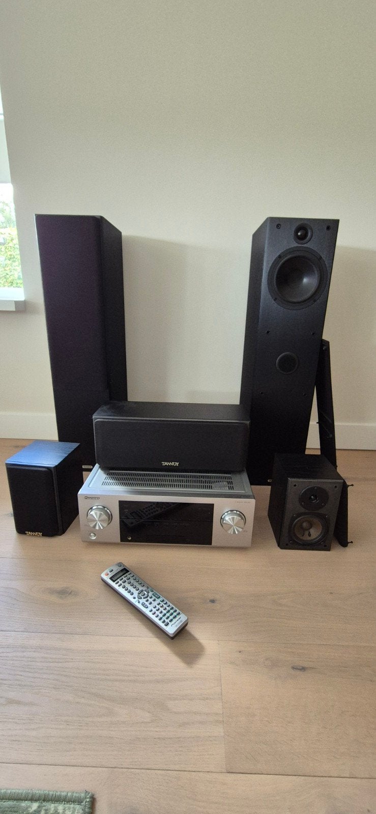 Pioneer VSX-922 AV Receiver met Tannoy luidsprekers, Ophalen, Zo goed als nieuw, Pioneer, 120 watt of meer
