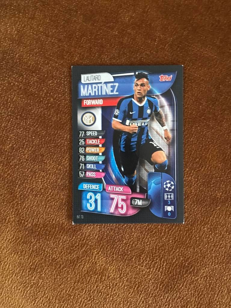 Lautaro Martínez Topps Match Attax Champions League kaart, Ophalen of Verzenden, Zo goed als nieuw, Buitenlandse clubs, Spelerskaart