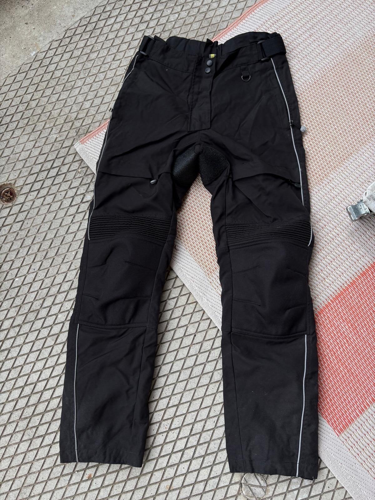 Zwarte textiele motorbroek, maat S, Ophalen of Verzenden, Tweedehands, Heren, Broek | textiel