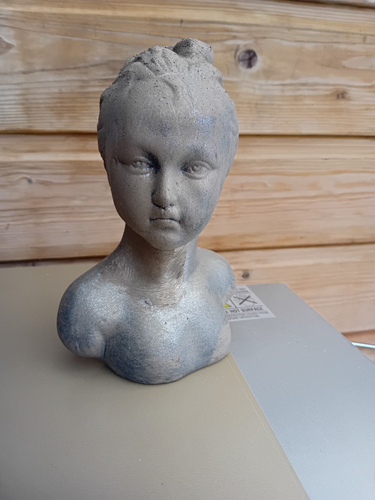 Decoratieve buste van een vrouw, 20 cm hoog, Minder dan 20 cm, Buste, Ophalen of Verzenden, Steen of Keramiek