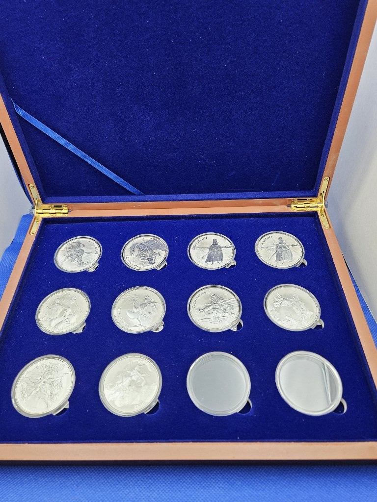 (A345) South Korea  SERIE ZI:SIN  1 CLAY  SET 10X ONE OUNCE, Ophalen of Verzenden, Centraal-Azië, Setje, Zilver