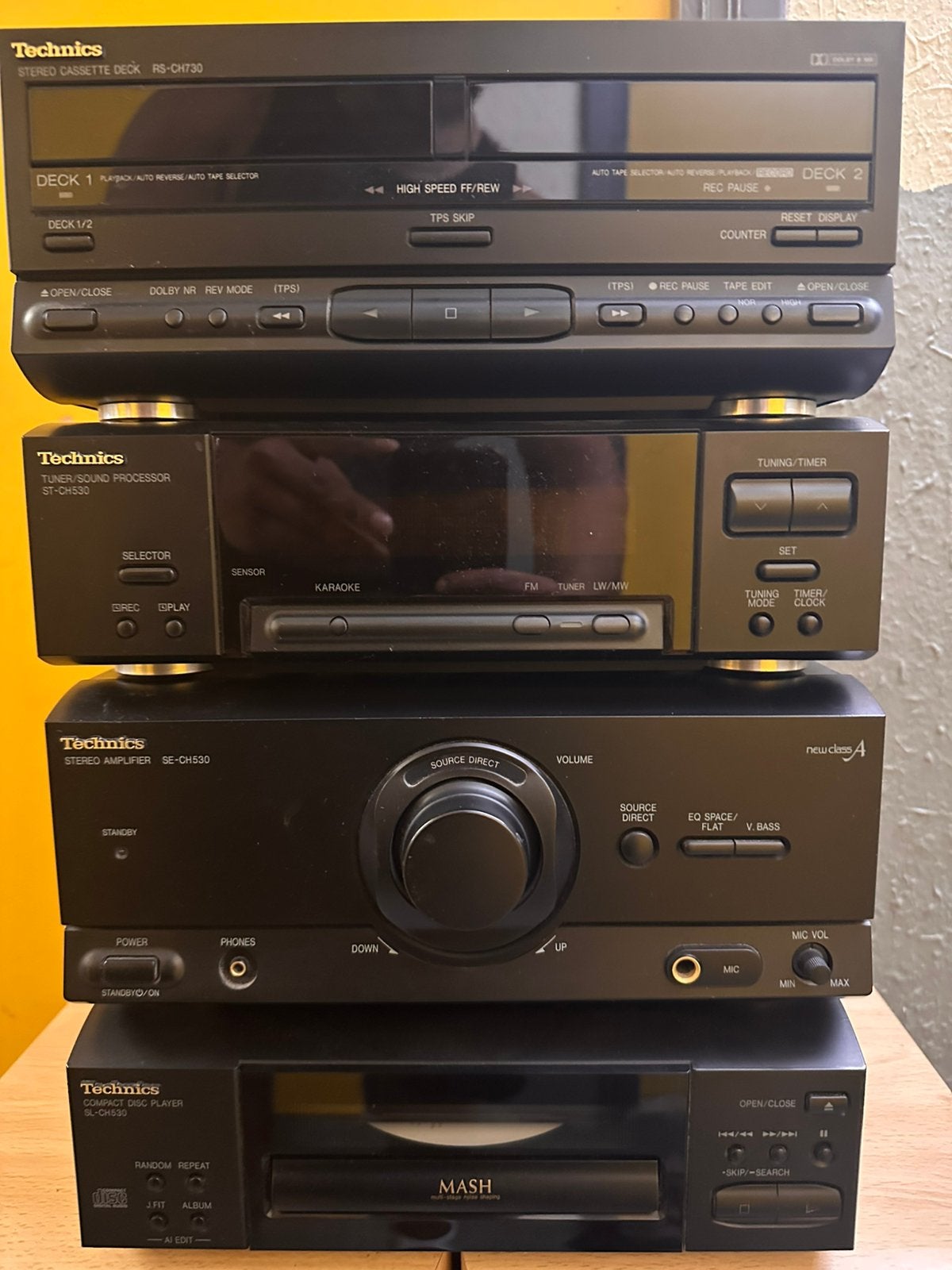 Technics Stereo Set RS-CH730, ST-CH530, SE-CH530, SL-CH530, Gebruikt, Cassettedeck, Losse componenten, Ophalen