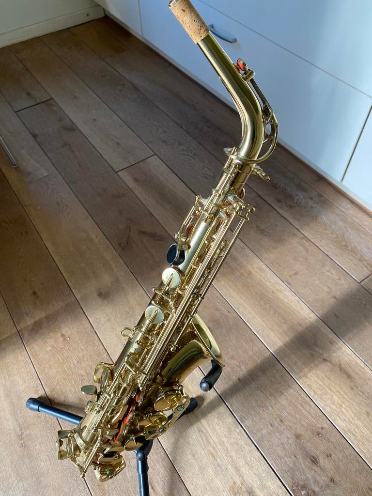 Alrsaxofoon nieuwstaat en met service.., Ophalen of Verzenden, Zo goed als nieuw, Alt