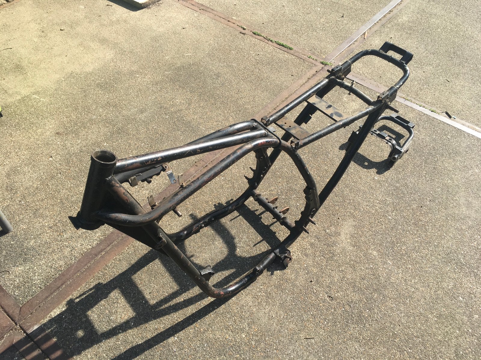 Z1000 1977 frame en diverse deeltjes uitlaat, Ophalen, Gebruikt