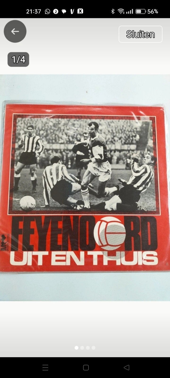 Feyenoord Uit en Thuis - Oude Langspeelplaat, LP, Gebruikt, Overige genres, Ophalen of Verzenden