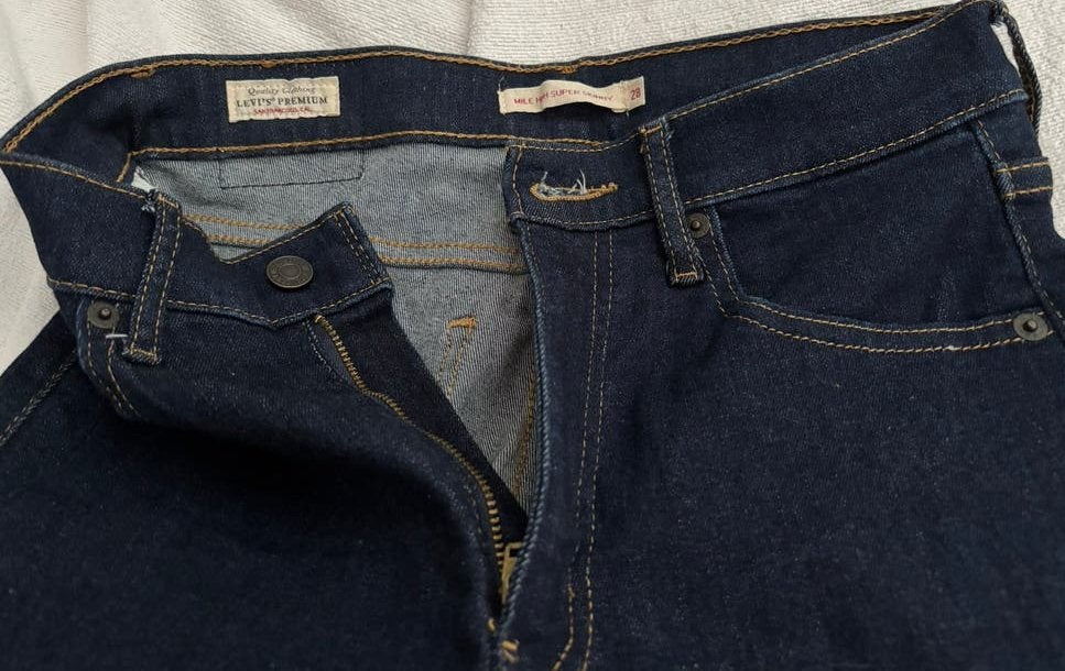 Levi's Mile High Super Skinny Jeans W28, Ophalen of Verzenden, Zo goed als nieuw, Blauw, W28 - W29 (confectie 36)