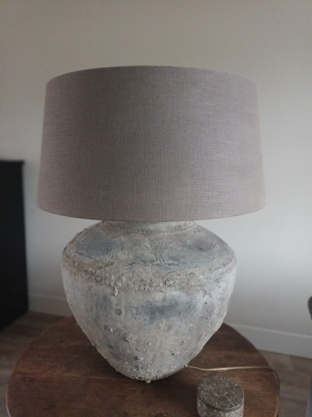 Lampenkap XXL kap voor op kruiklamp, Ophalen, Gebruikt, Tafellamp, 70 cm