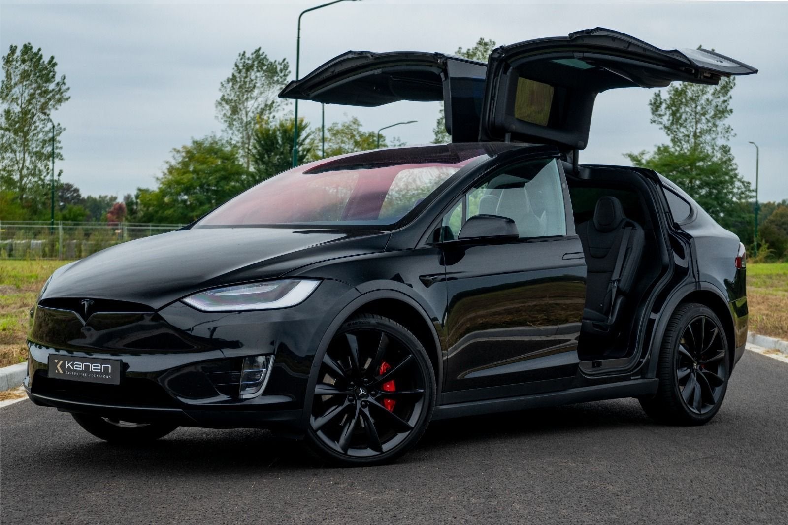 Tesla Model X 100D AWD | 2017 | FSD HW3 | CCS | 22 inch, Auto's, Tesla, Model X, Leder en Stof, Zwart, Origineel Nederlands