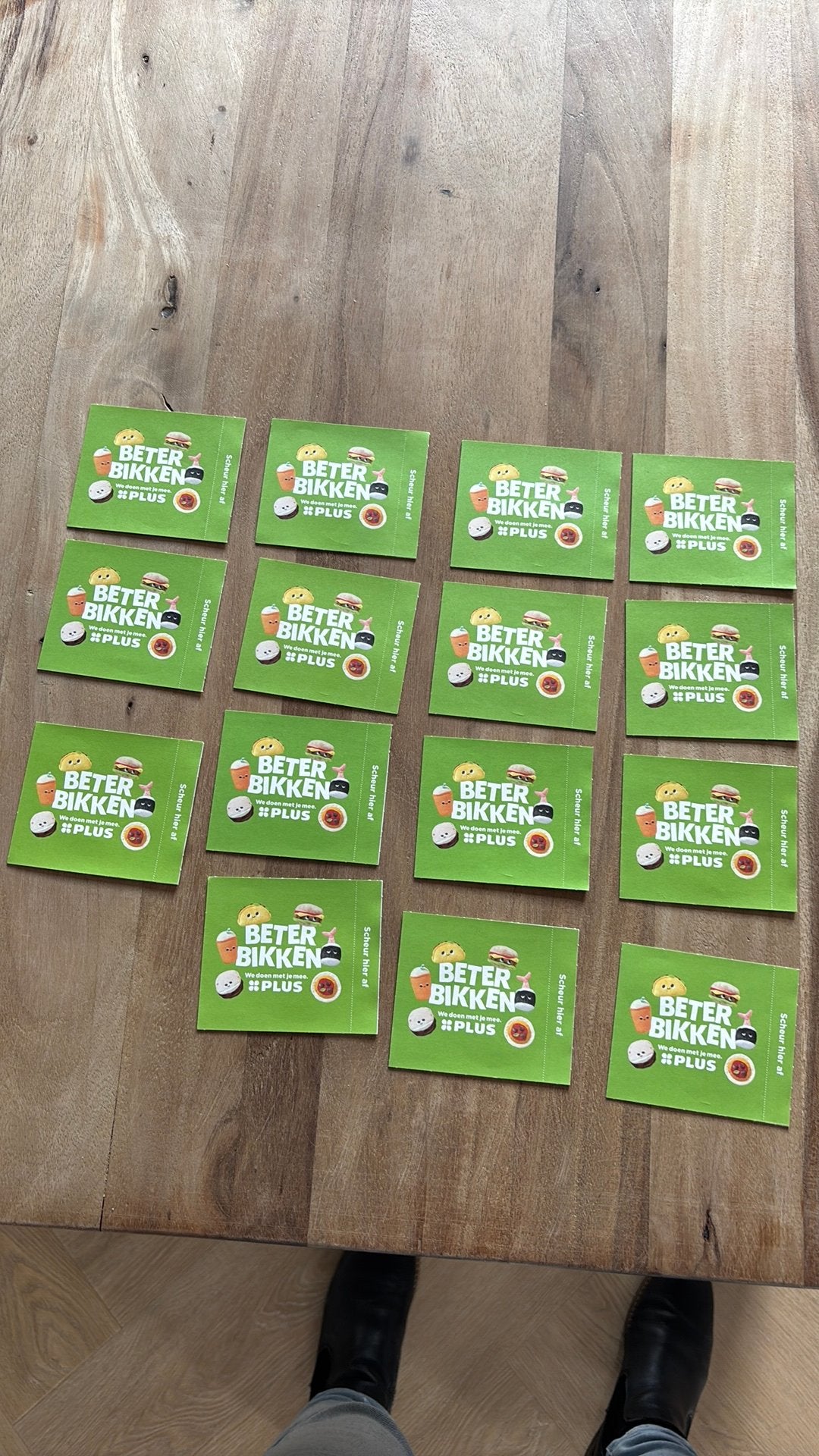 15x PLUS beter bikken volle spaarkaart zegels stickers, Verzamelen, Plus, Ophalen of Verzenden