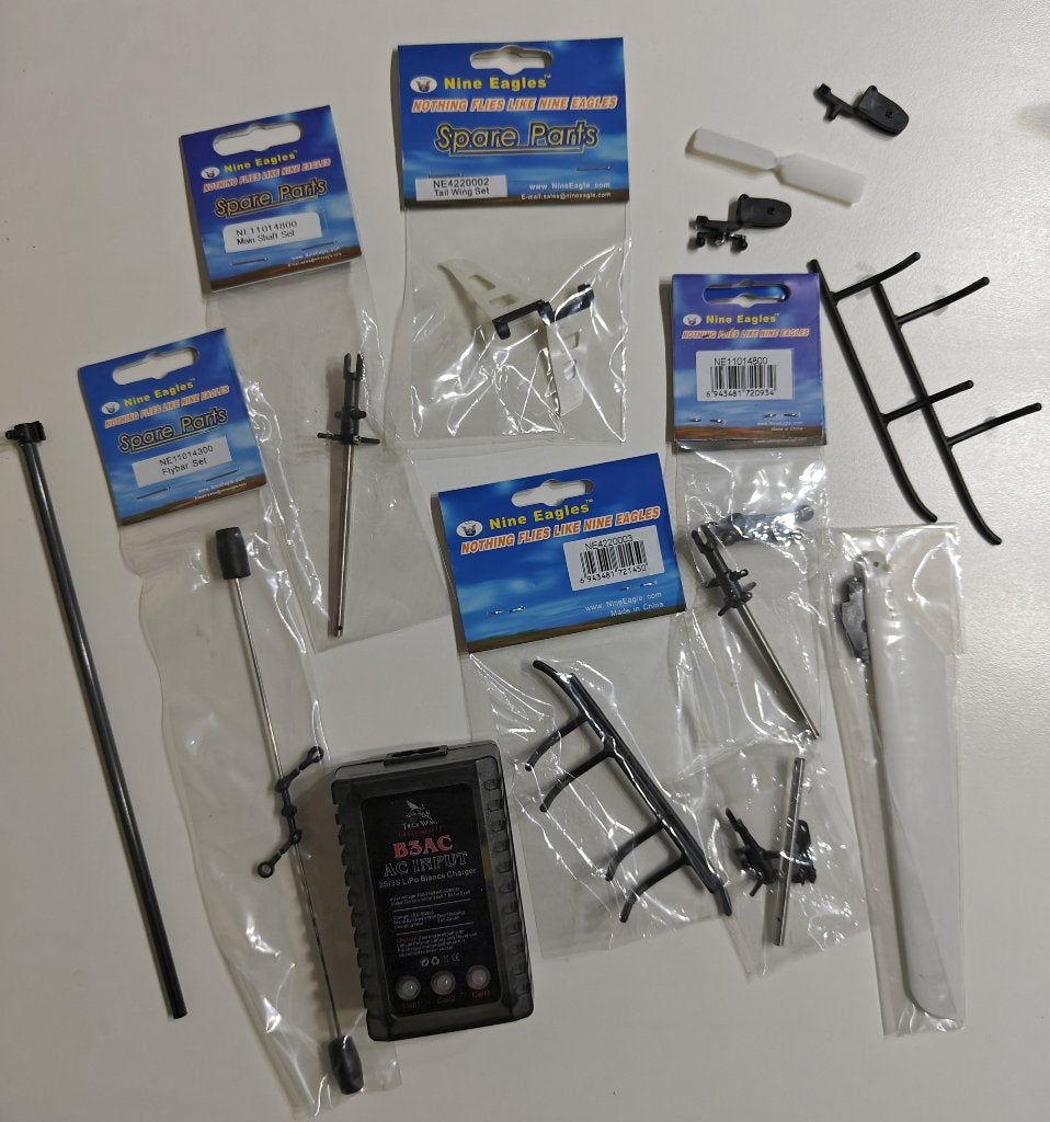 RC helicopter onderdelen Nine Eagles, Ophalen of Verzenden, Zo goed als nieuw, Overige typen, Helikopter