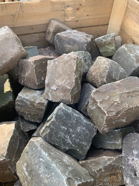 basalt keien langwerpig, kinderkoppen, Ophalen, Bakstenen