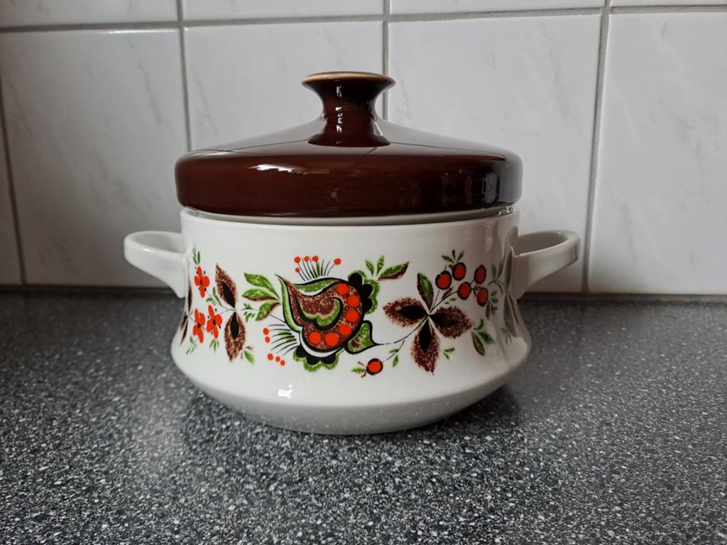 Vintage dekschaal Bavaria Schumann Duitslands jaren 70, Antiek en Kunst, Antiek | Schalen, Ophalen of Verzenden