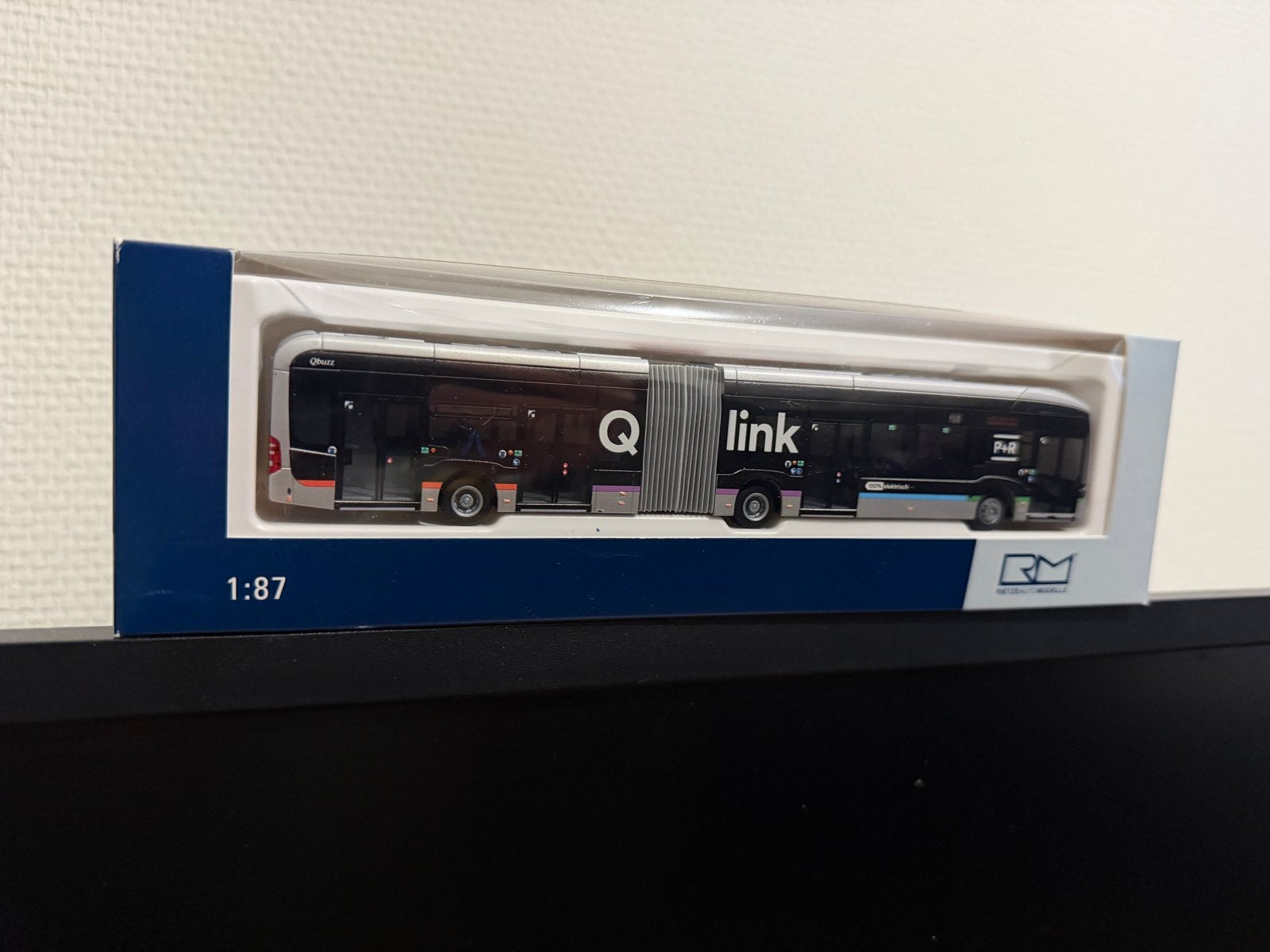 Qbuzz Q-link Modelbus 1:87 - Nieuw in doos, Overige merken, 1:50 of kleiner, Overige typen, Nieuw