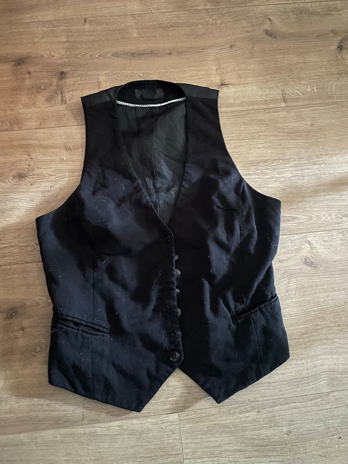 Zwart H&M Gilet Maat 36, Verzenden, Zo goed als nieuw