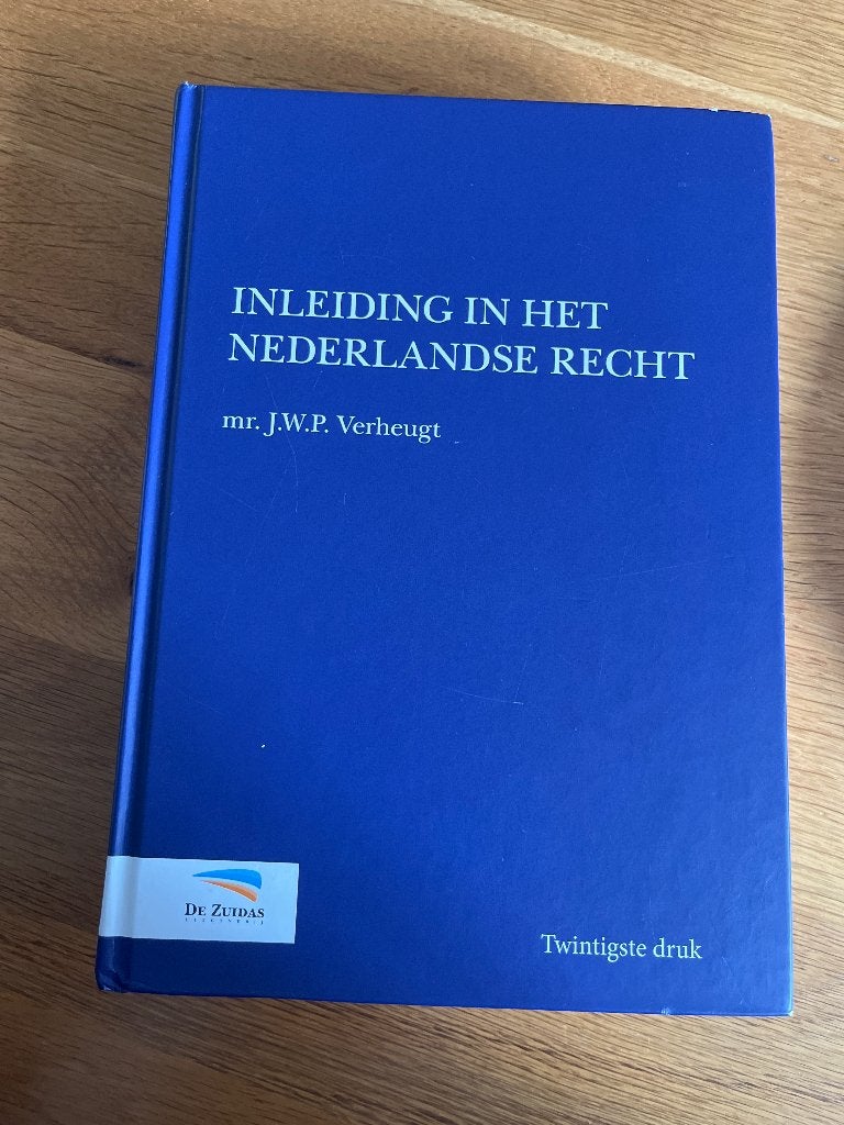 Inleiding in het Nederlandse recht, Boeken, Gelezen, Ophalen of Verzenden, WO, De Zuidas