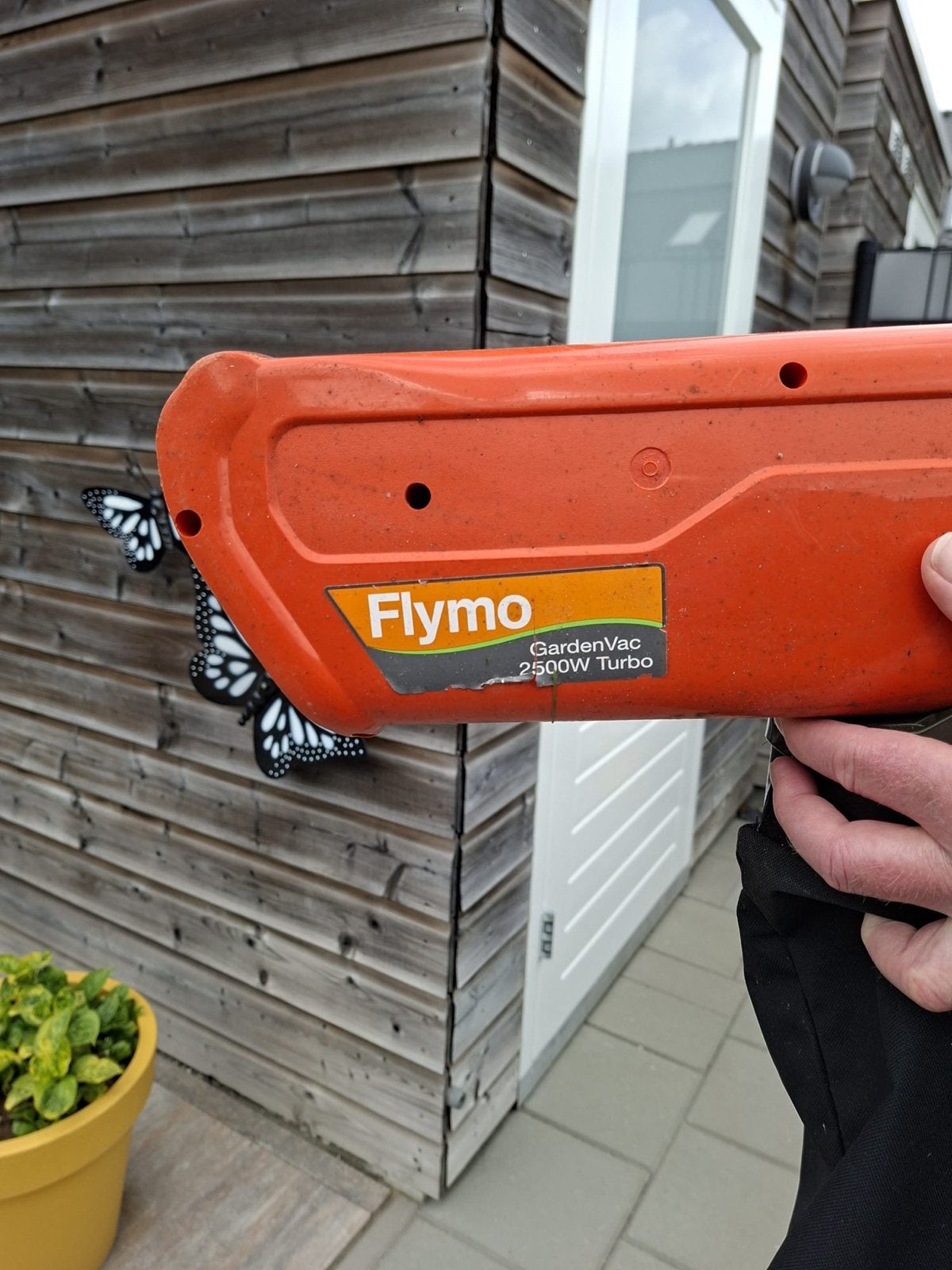 Flymo GardenVac 2500W Turbo Bladblazer/Bladzuiger, Gebruikt, Handgedragen, Ophalen of Verzenden, Met opvangzak