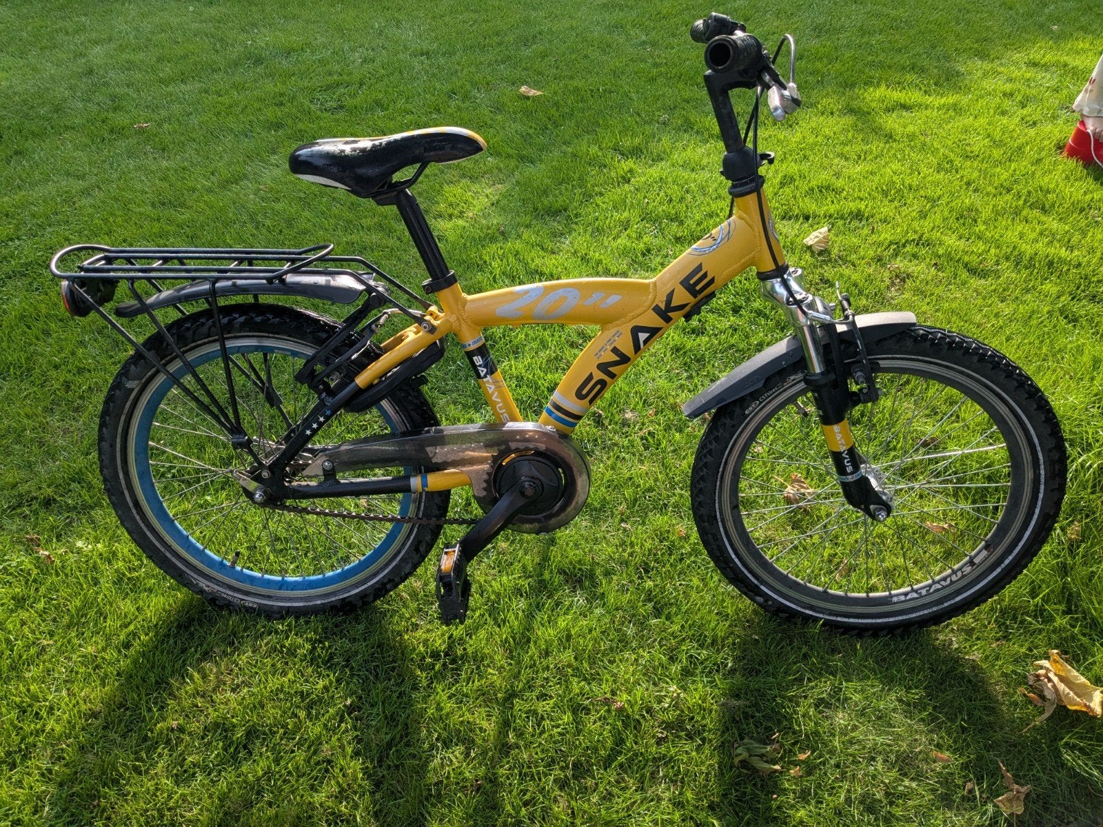 Batavus Snake 20 inch jongensfiets geel