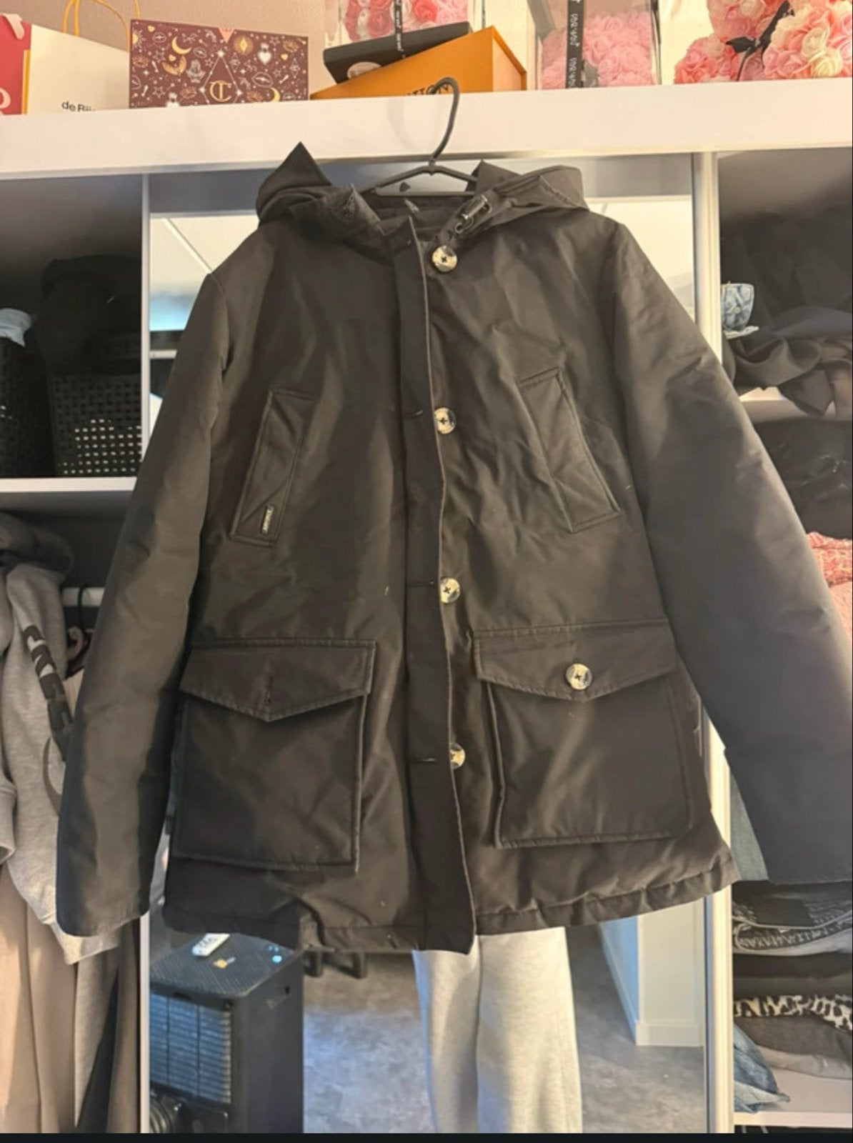 Airforce winterjas donkergrijs maat 2XL, Ophalen of Verzenden, Zo goed als nieuw, Zwart